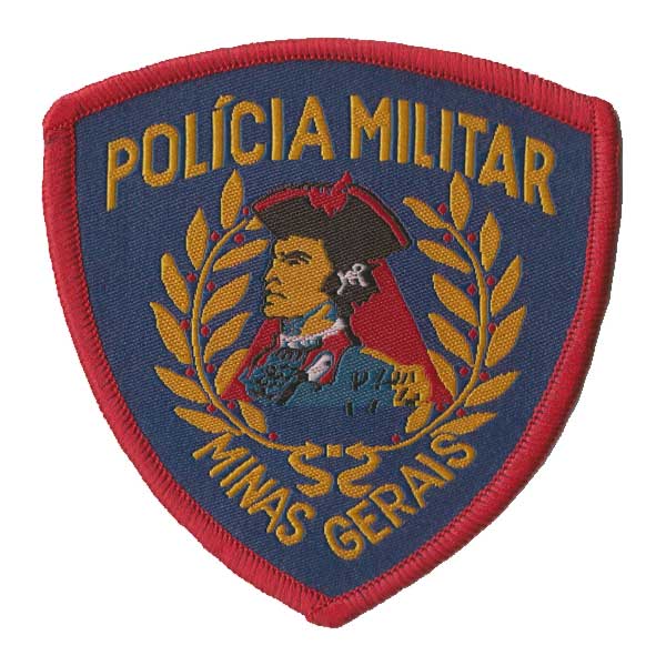 Etiqueta Bordada Overloque - Polícia Militar / MG