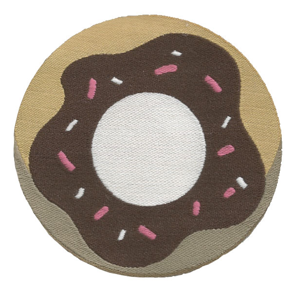 Patch Bordado Donut Termocolante